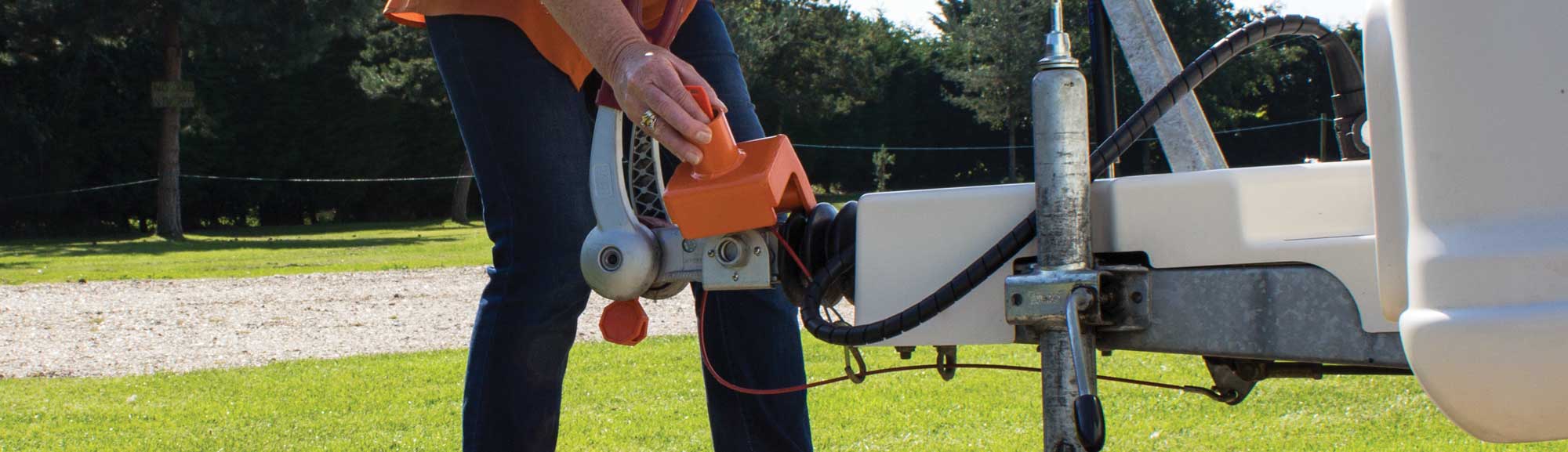 saracen gullwing hitch lock on a caravan